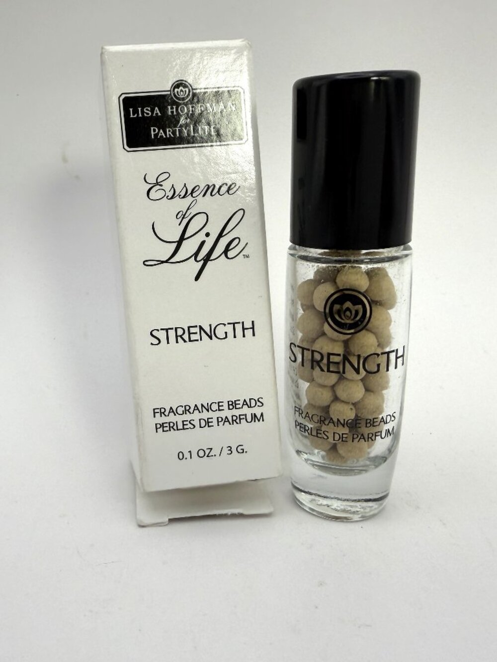 PartyLite Lisa Hoffman Essence of Life STRENGTH Fragrance Beads Retired NIB